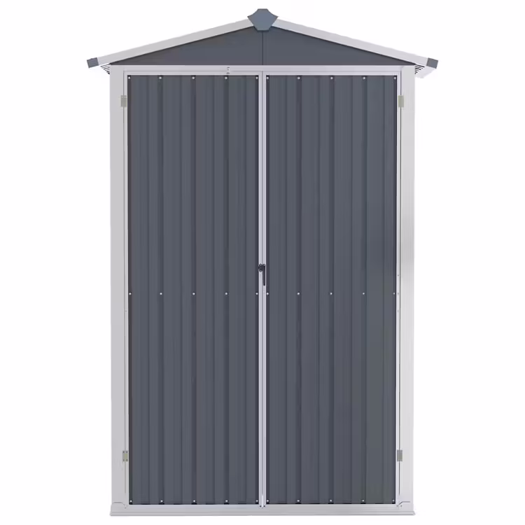 Tsingitud terasest aiakuur riiulitega 116 × 45 × 175 cm - Image 3