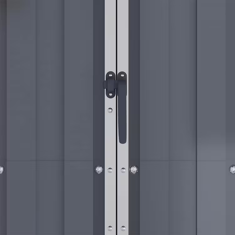 Tsingitud terasest aiakuur riiulitega 116 × 45 × 175 cm - Image 6