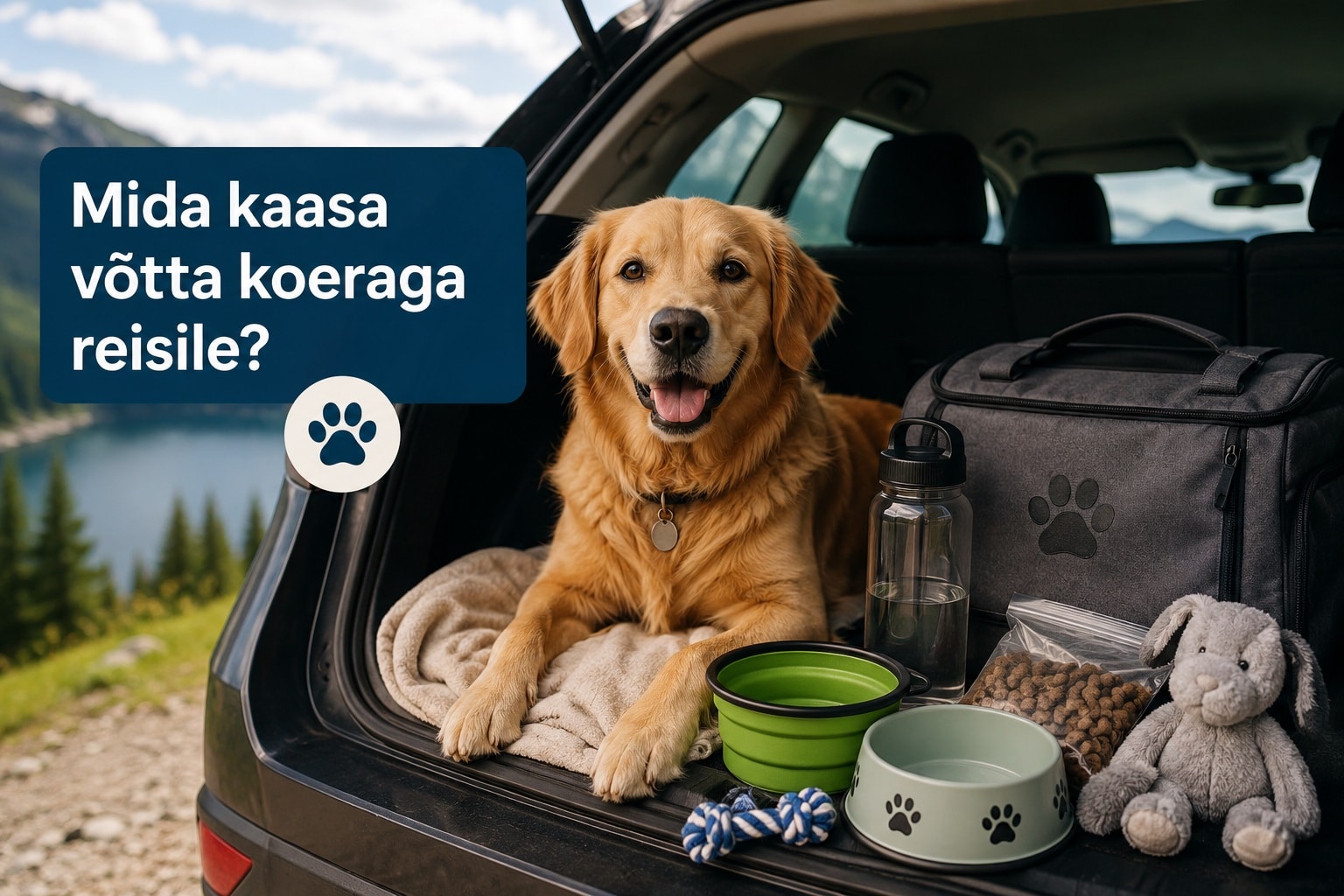 Mida kaasa võtta koeraga reisile