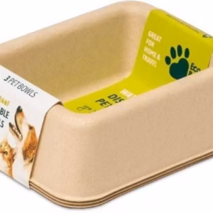 Eco Pet Box biolagunev lemmiklooma toidu- ja joogikauss, pakendis 3 tk.